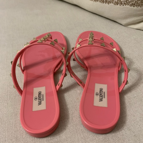 VALENTINO GARAVANI Rockstud Jelly Sandal Shoes Size 40 - Picture 7 of 15